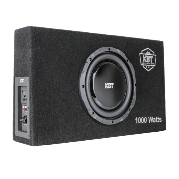 KBT Electronics | Subwoofer Plano 10" en Caja Porteada con Amplificador 1000W
