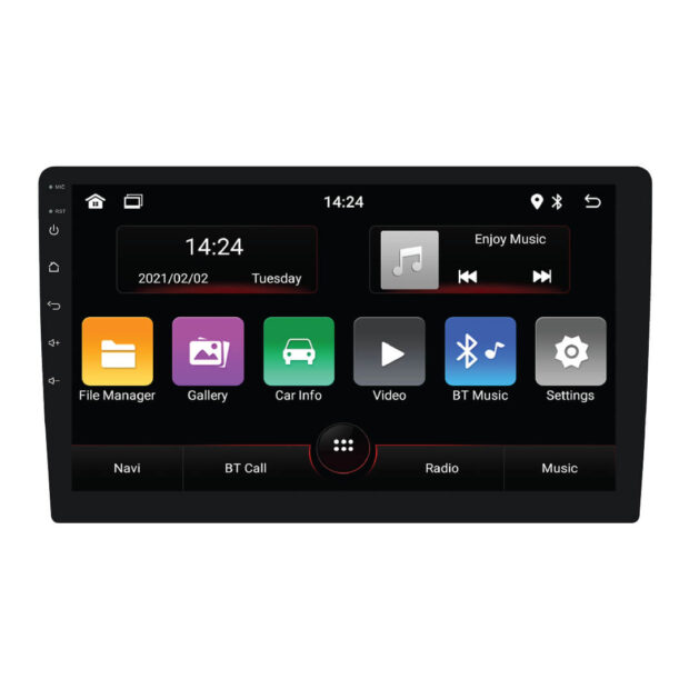 KBT Electronics KAR-102-32CP – Receptor Multimedia Android 10" con Apple Carplay y Android Auto, Mirror Link